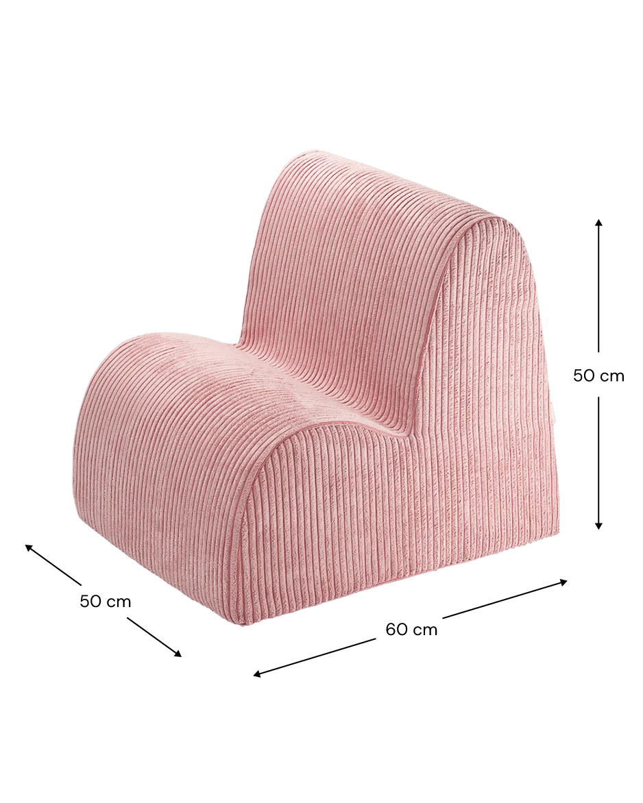 Wigiwama Cloud lænestol til børn – Pink Mousse