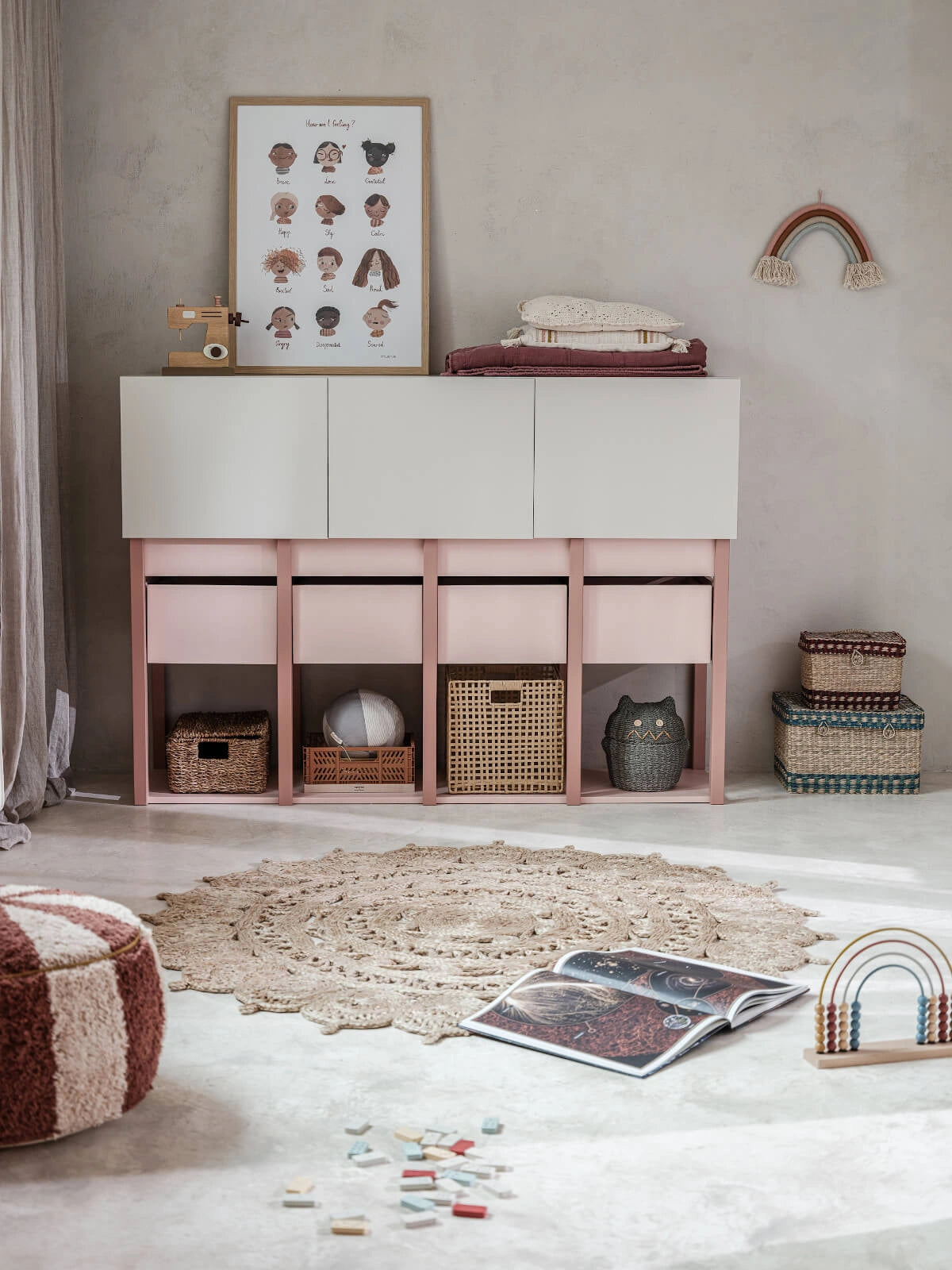 Wood Luck Design - Tweens - understel til kommode – rosa