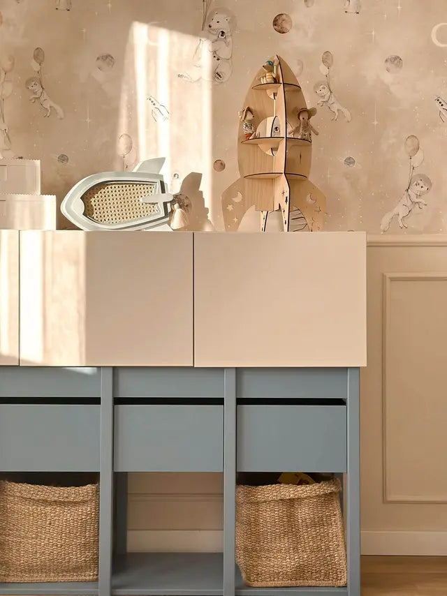 Wood Luck Design - Tweens - understel til kommode – støvet blå