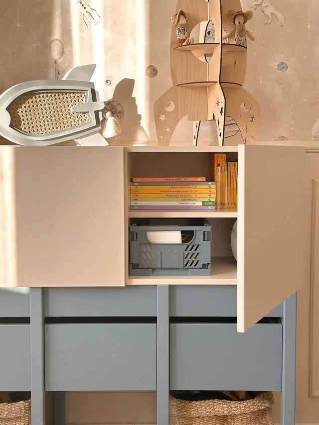 Wood Luck Design - Tweens - understel til kommode – støvet blå