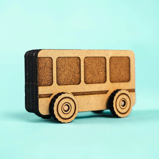 Bus Adventures – Colour-Your-Own Wooden Toy Bus