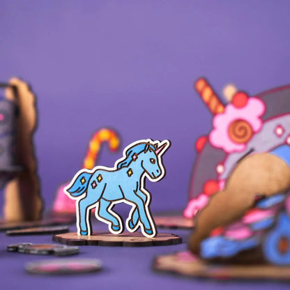 Candy Land – Colour-Your-Own Wooden Unicorn Play Set