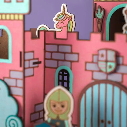Dreamland Castle – Colour-Your-Own Wooden Play Set