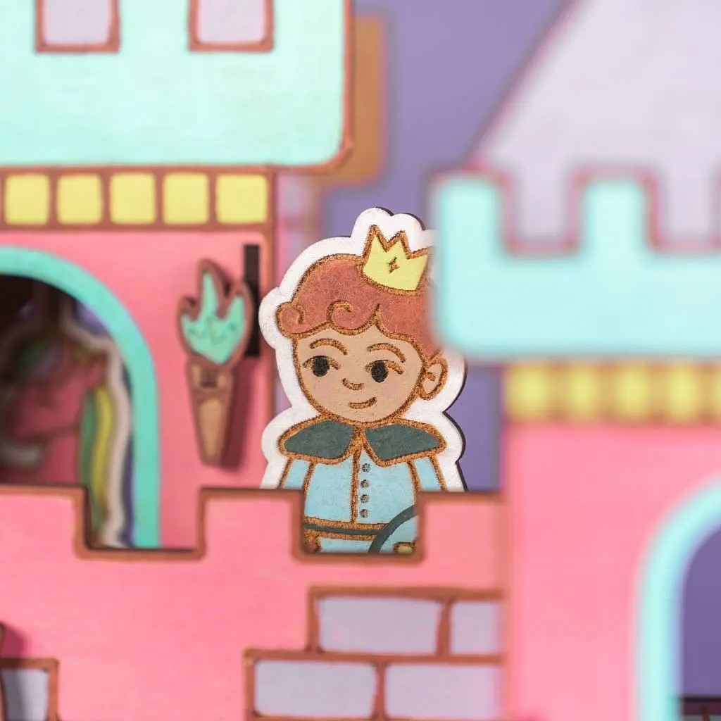 Dreamland Castle – Colour-Your-Own Wooden Play Set