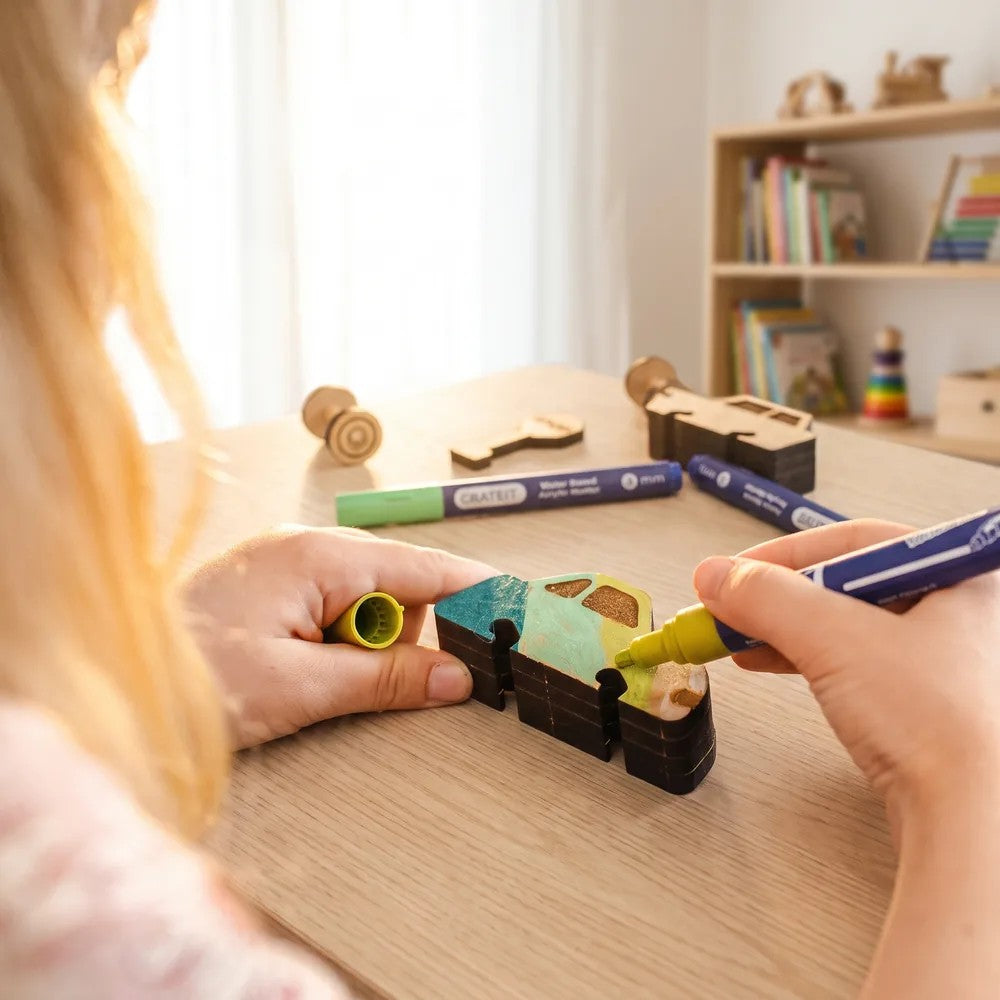Dreamy Drawbridge – Colour-Your-Own Wooden Bridge Play Set