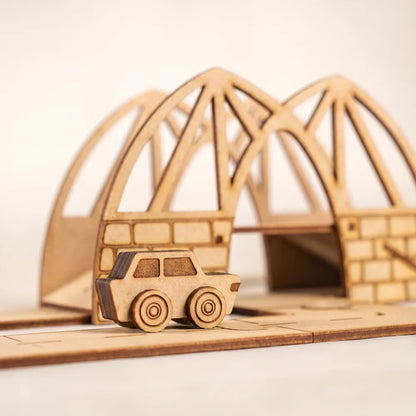 Dreamy Drawbridge – Colour-Your-Own Wooden Bridge Play Set