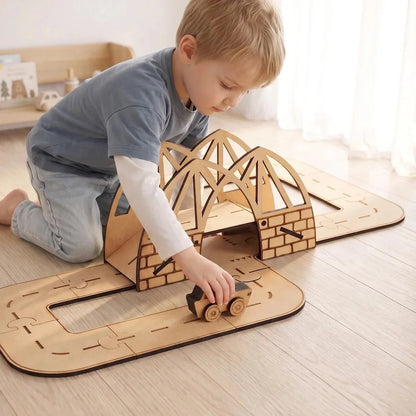 Dreamy Drawbridge – Colour-Your-Own Wooden Bridge Play Set