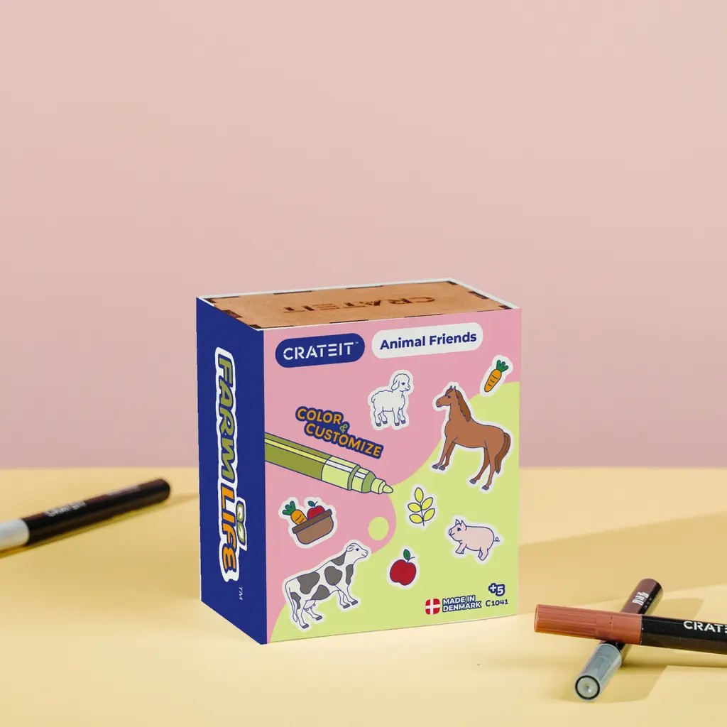 Farm Animals – Colour-Your-Own Wooden Toy Set