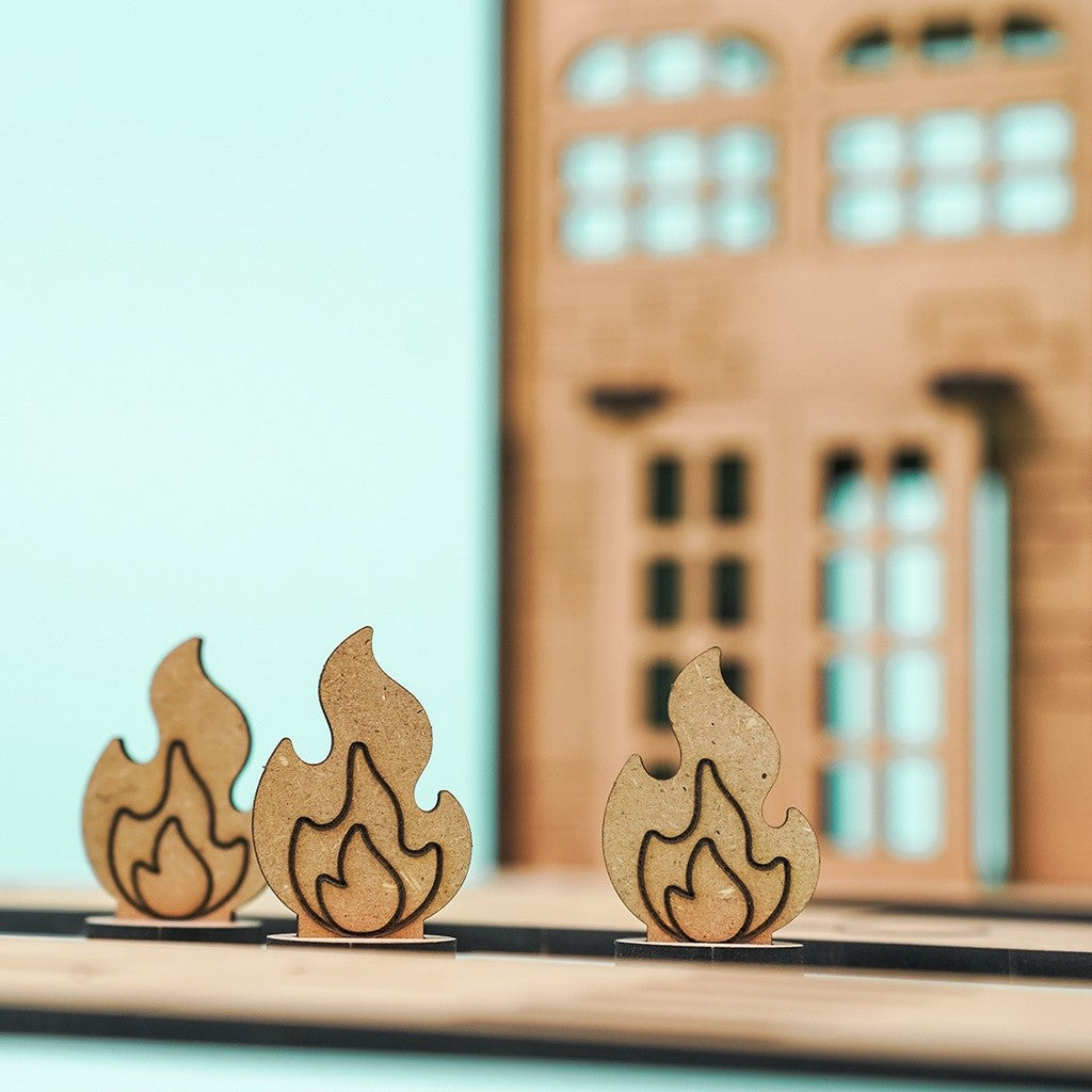 Fire Station – Colour-Your-Own Wooden Play Set