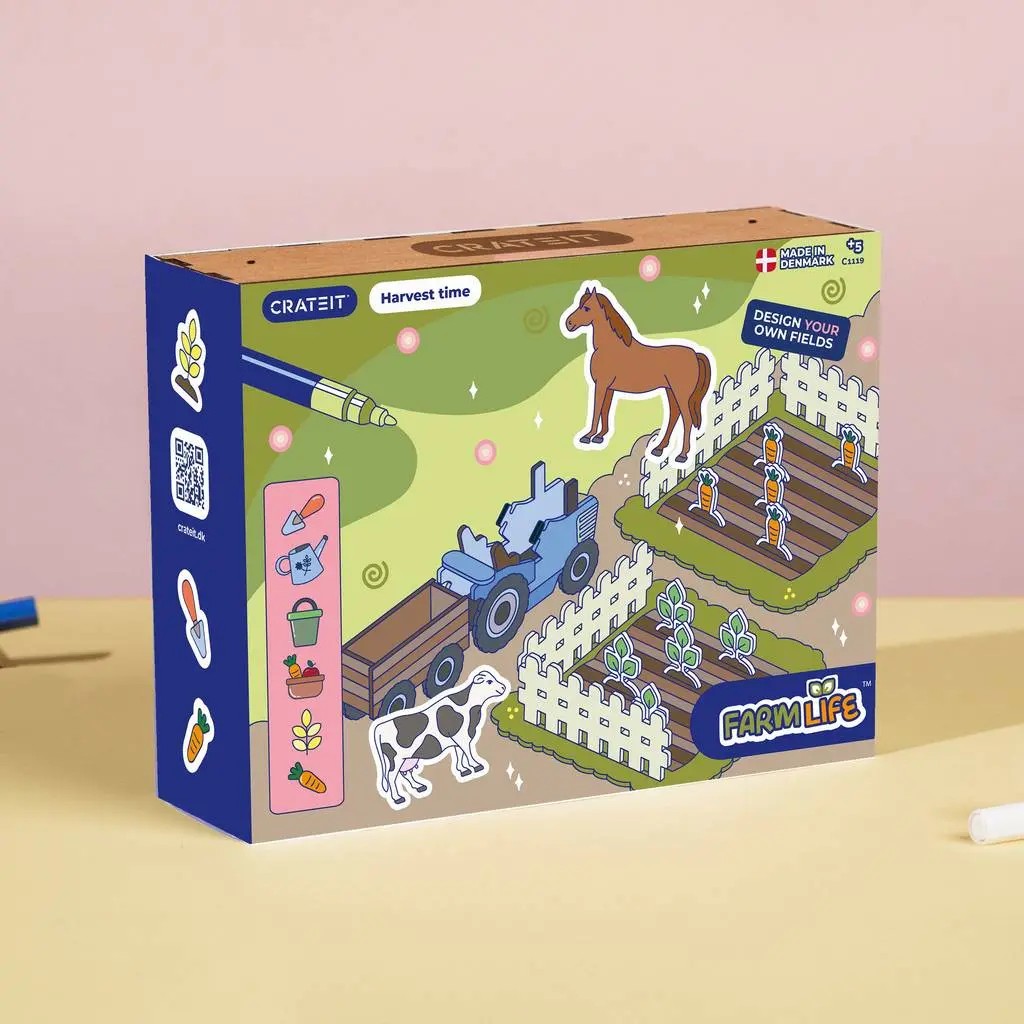 Harvest Time – Colour-Your-Own Wooden Play Set