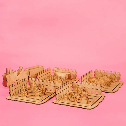 Harvest Time – Colour-Your-Own Wooden Play Set