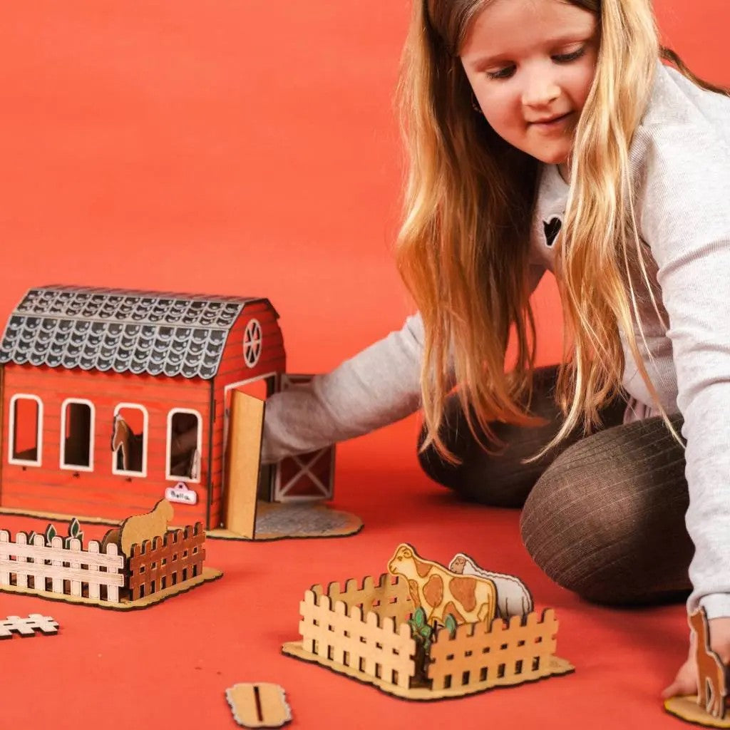 Harvest Time – Colour-Your-Own Wooden Play Set