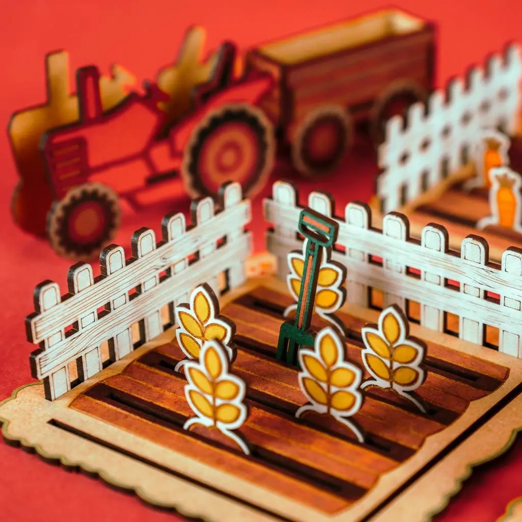 Harvest Time – Colour-Your-Own Wooden Play Set