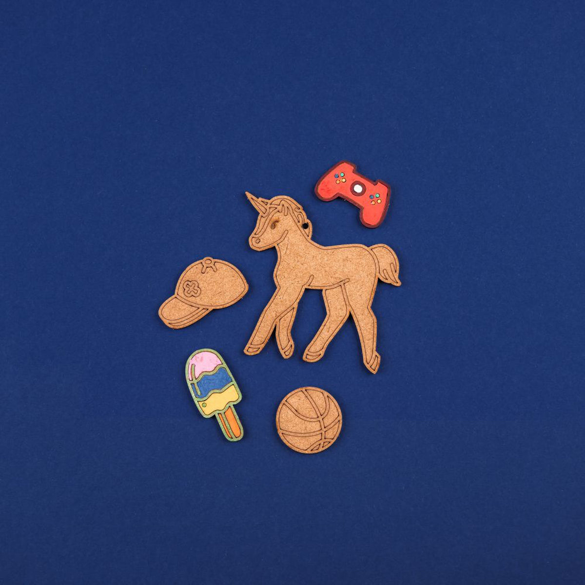 Mint – Colour-Your-Own Wooden Unicorn Mini Set