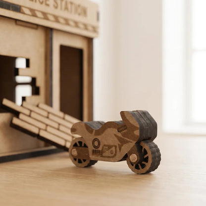 Police Station – Colour-Your-Own Wooden Play Set