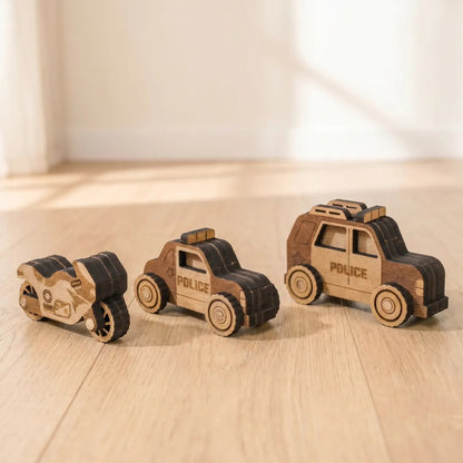 Police Station – Colour-Your-Own Wooden Play Set