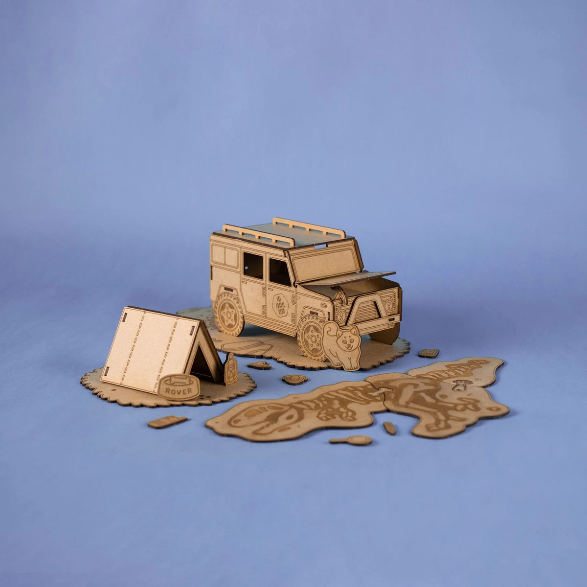 Rover’s Expedition – Colour-Your-Own Wooden Play Set