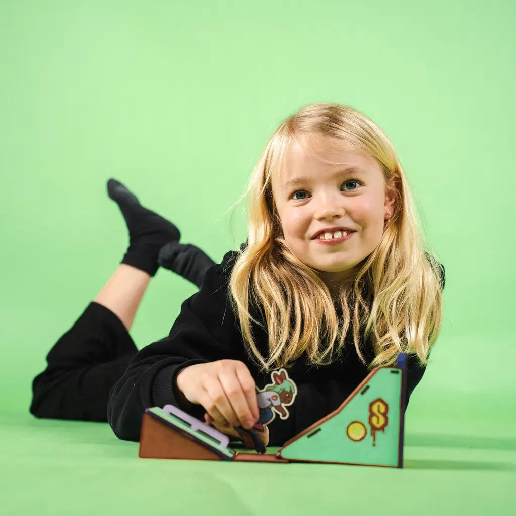 Spark & Loud – Colour-Your-Own Wooden Skatepark Play Set