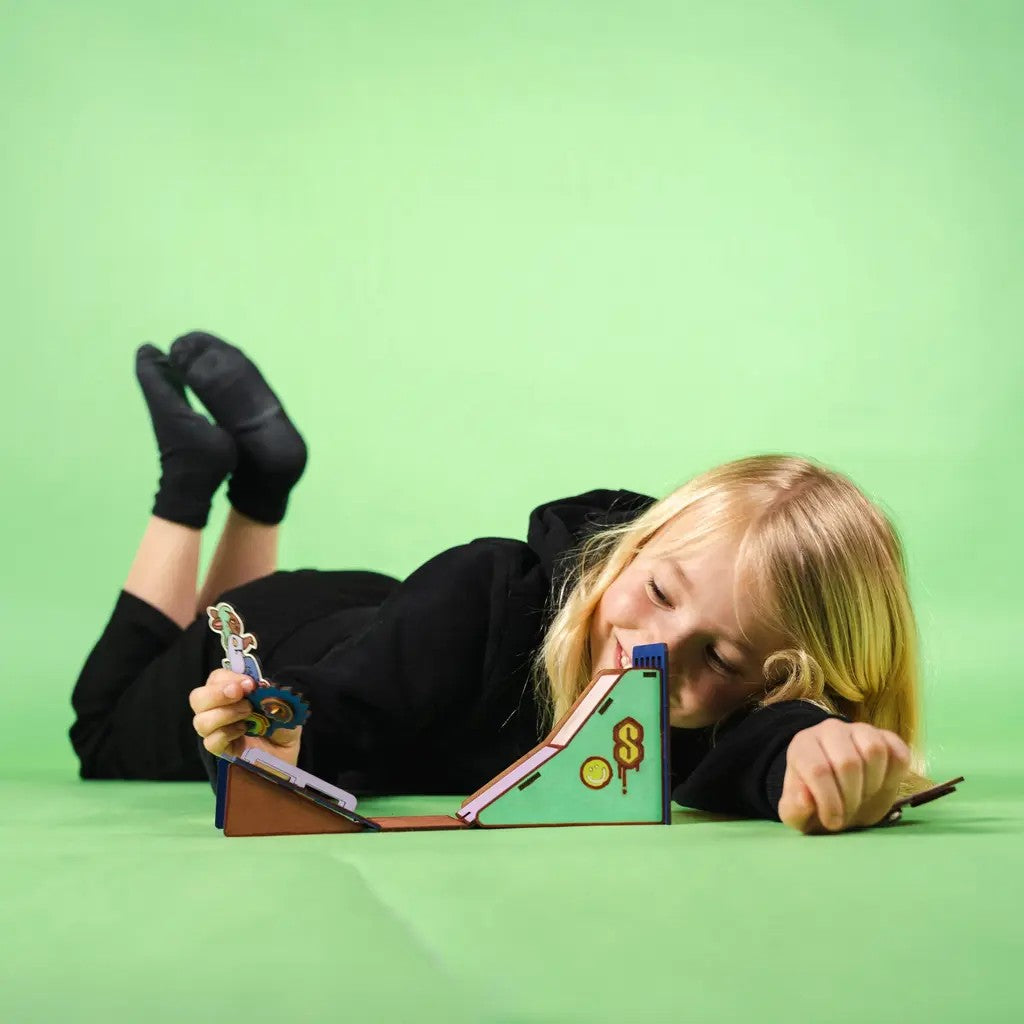 Spark & Loud – Colour-Your-Own Wooden Skatepark Play Set