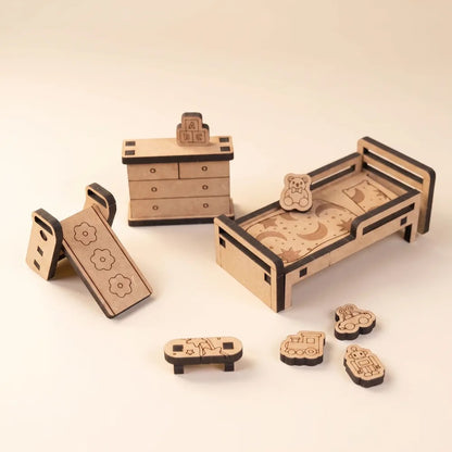 The Bubble Nest – Colour-Your-Own Wooden Dollhouse