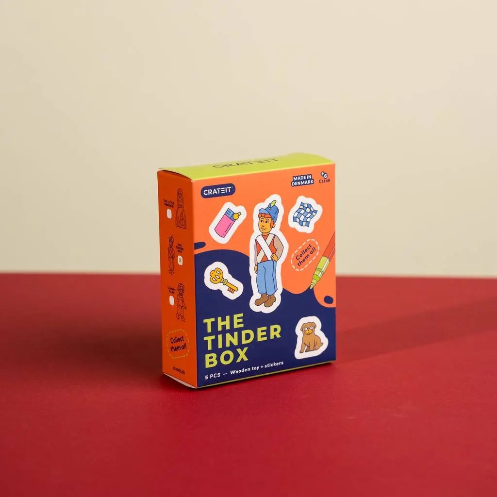 The Tinder Box – Colour-Your-Own Wooden Fairy-Tale Mini Set