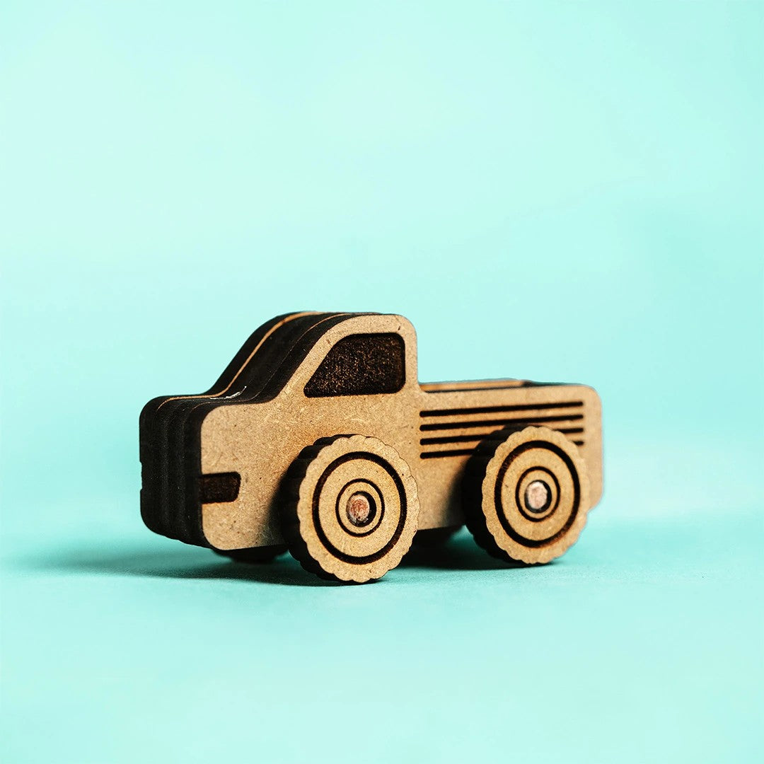 Thunder Truck – Colour-Your-Own Wooden Toy Truck
