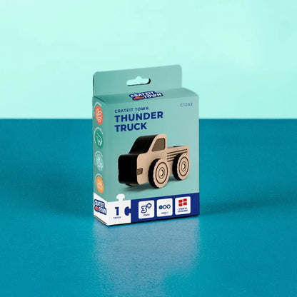 Thunder Truck – Colour-Your-Own Wooden Toy Truck