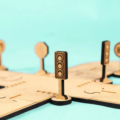 Traffic & Road Signs – Colour-Your-Own Wooden Sign Set
