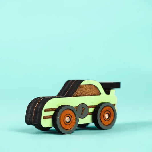 Turbo Racer – Colour-Your-Own Wooden Race Car