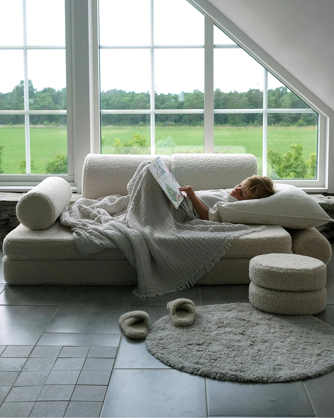 Wigiwama Legesofa Settee – Cream White