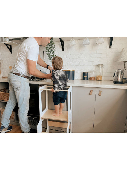 Family-SCL 4-i-1 læringstårn med rutsjebane og tegnetavle