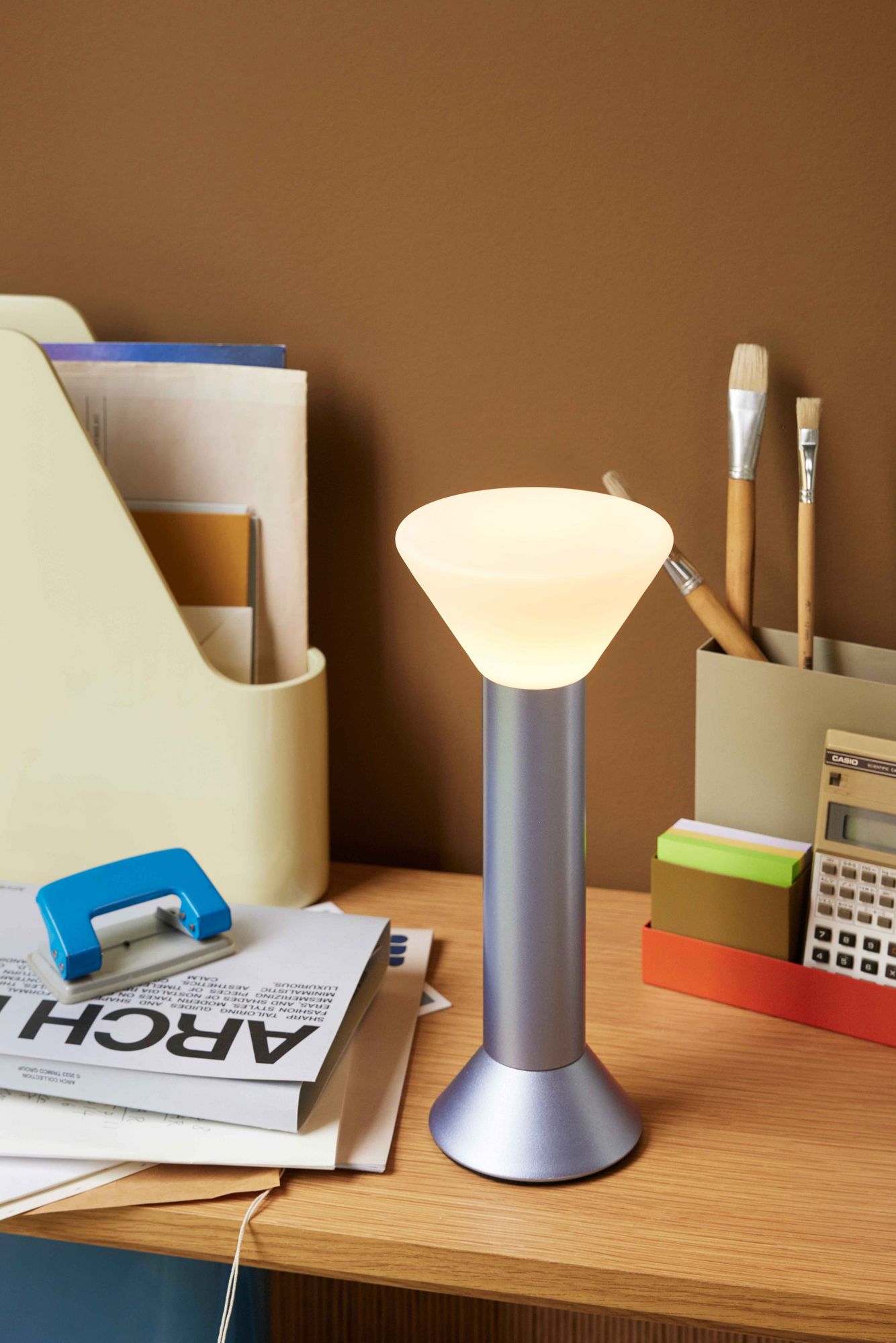 Hübsch Flash transportabel lampe – metallisk lilla