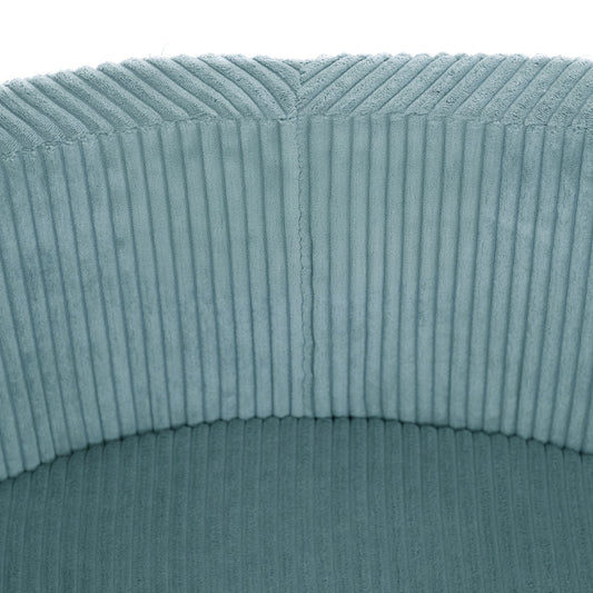Plush Nest boldbassin med 200 bolde i premium fløjl – blå – 90x30 cm
