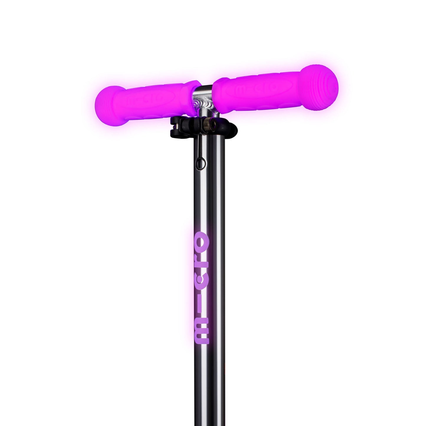 Micro Mini Deluxe Glow LED Plus løbehjul - Frosty Pink