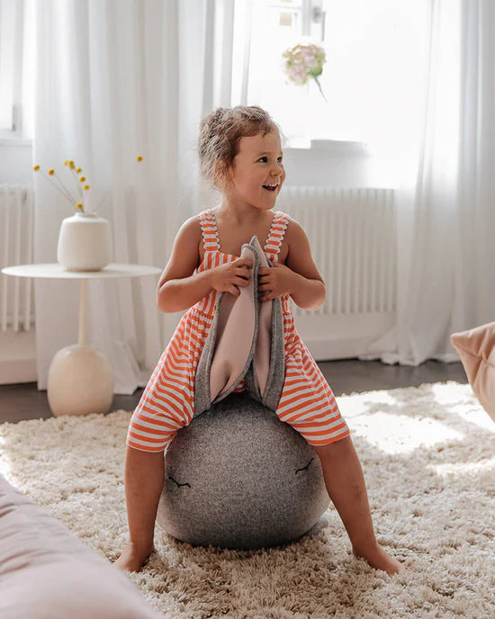 bada&bou – da – den hoppende kanin – grå melange