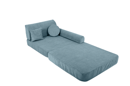 Large Modular Sofa for Kids - Slimcord Corduroy Turquise