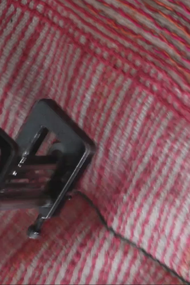 Lorena Canals vaskbart gulvtæppe Tartan Vintage Red 90 x 120 cm – rød