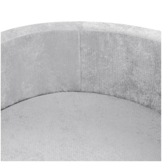 Plush Nest boldbassin med 200 bolde (blå) i premium chenille – grå – 90x30 cm