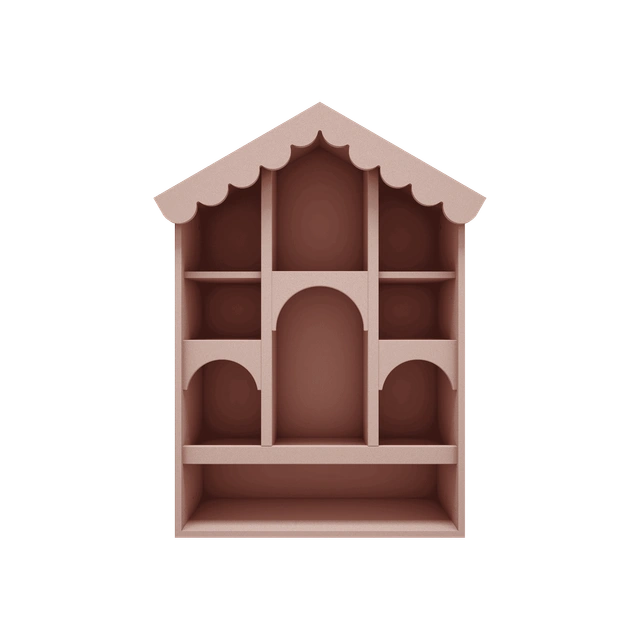 Wood Luck Design - Babushka - dukkehus – lyserød