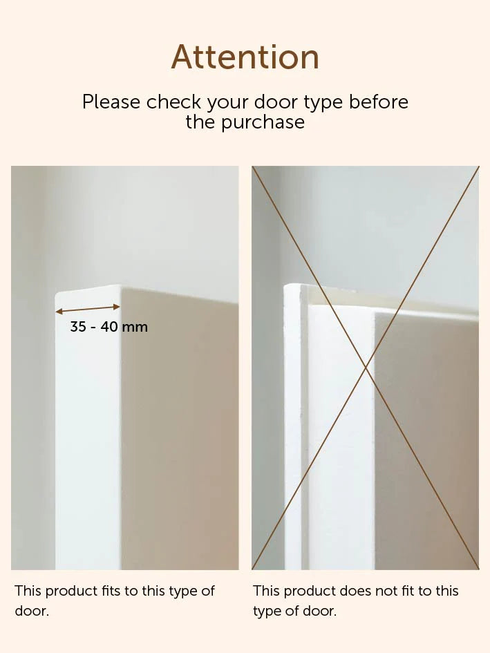 FitWood SILMU væg- og dørkrog – beige