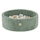 Plush Nest boldbassin 90x30 cm – grøn med 200 bolde