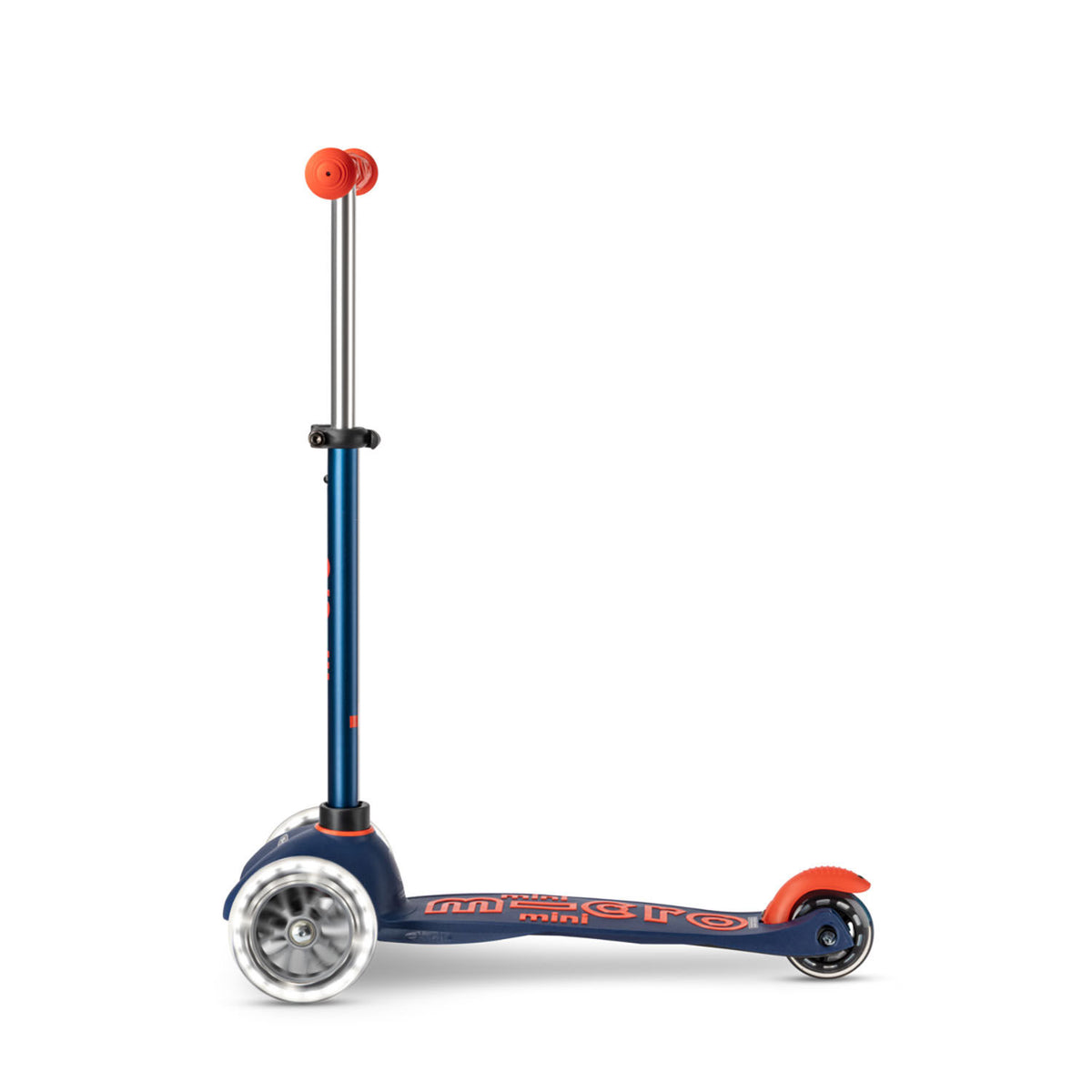 Micro Mini Deluxe LED løbehjul - Navy Blue