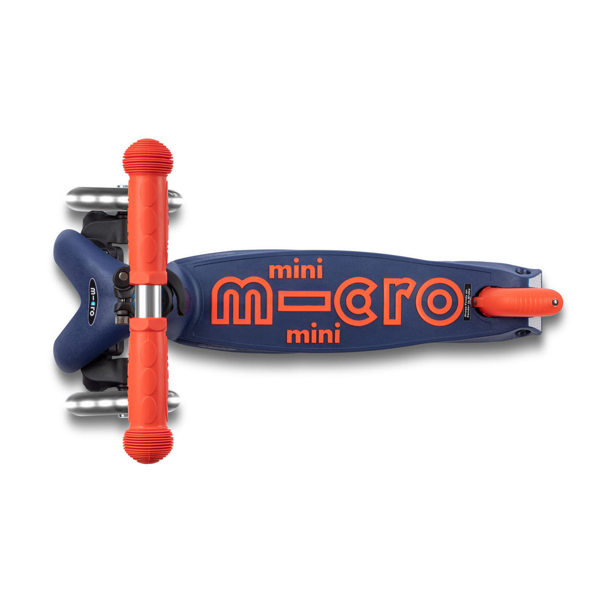 Micro Mini Deluxe Foldable LED løbehjul - Navy Blue