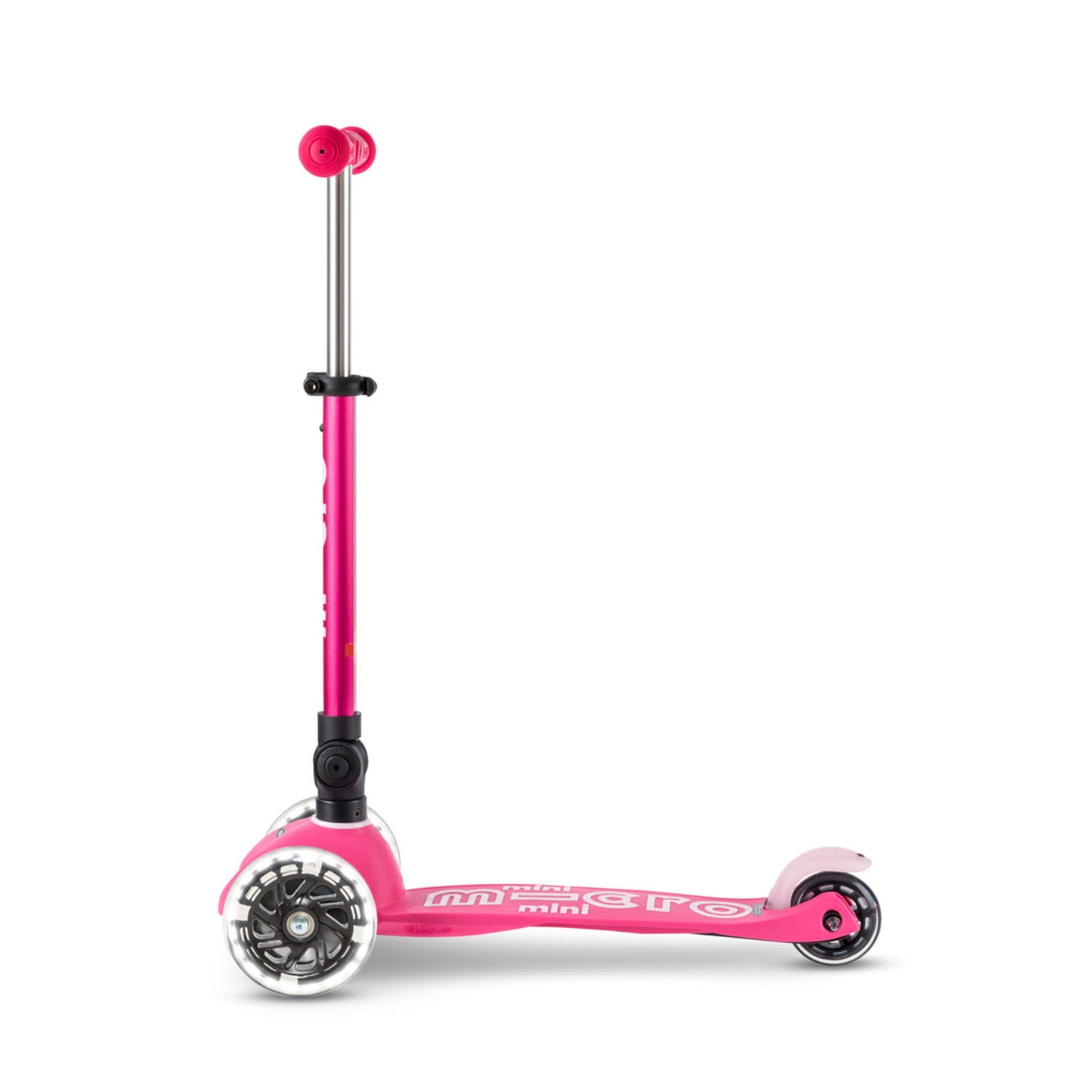 Micro Mini Deluxe Foldable LED løbehjul - Pink