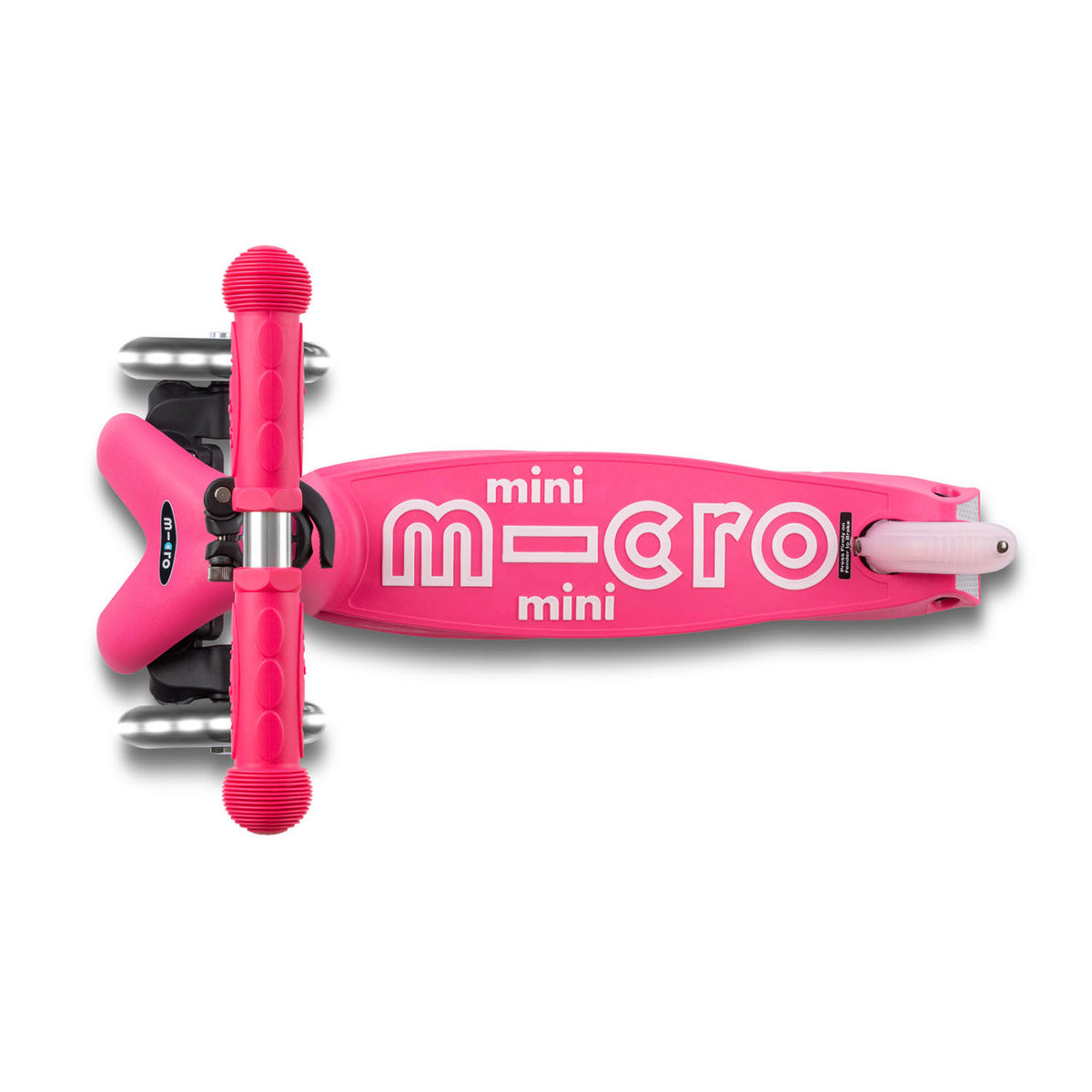 Micro Mini Deluxe Foldable LED løbehjul - Pink