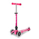 Micro Mini Deluxe Foldable LED løbehjul - Pink