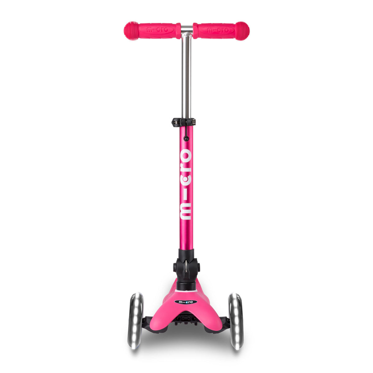 Micro Mini Deluxe Foldable LED løbehjul - Pink