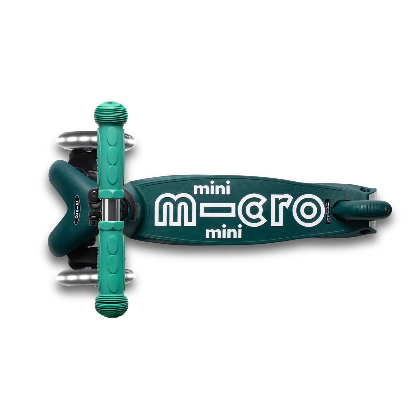Micro Mini Deluxe ECO LED løbehjul - Green