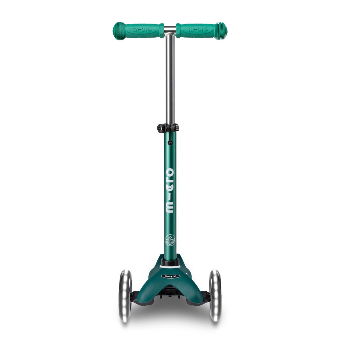 Micro Mini Deluxe ECO LED løbehjul - Green