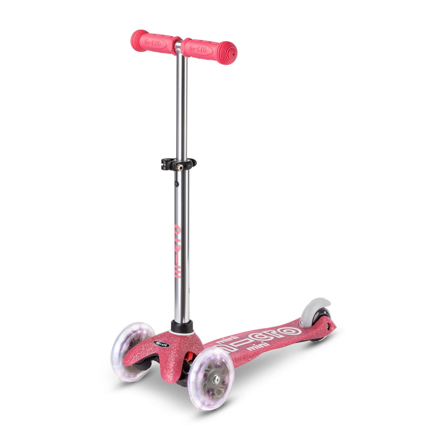 Micro Mini Deluxe Fairy Glitter LED løbehjul - Pink
